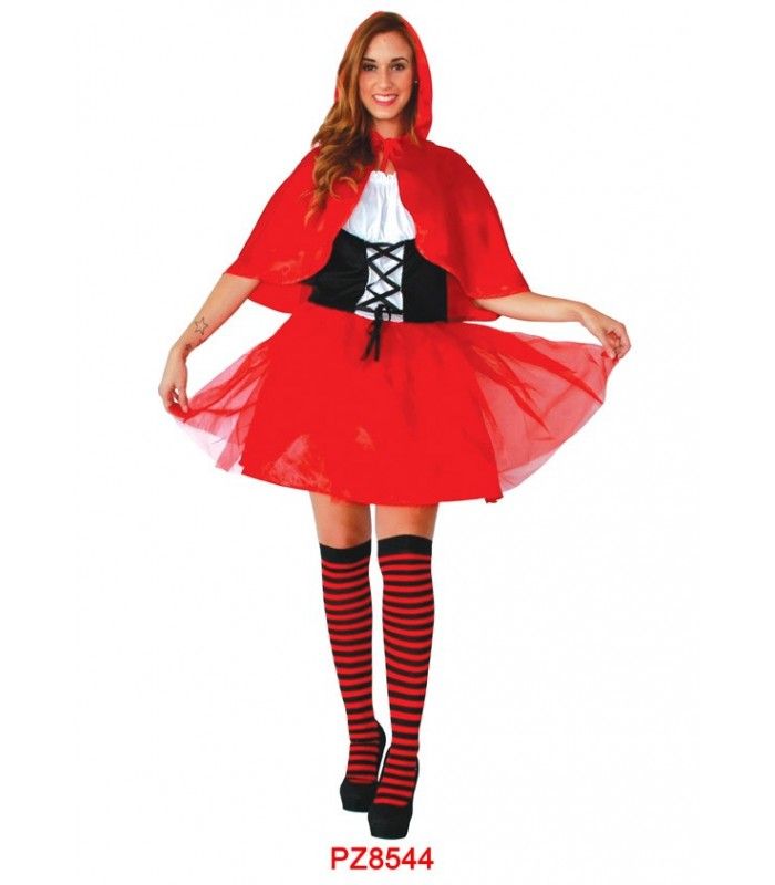 punto demostración gancho Disfraz Caperucita Roja Mujer - Adulto - Carnavalife