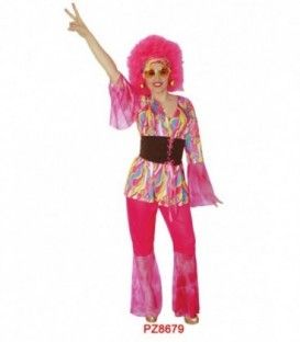 DISFRACES CHICA FLORAL PSICODELICA PZ8679