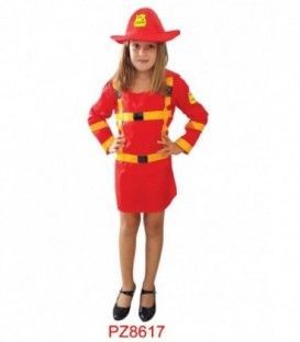 DISFRACES BOMBERA NIÑOS PZ8617