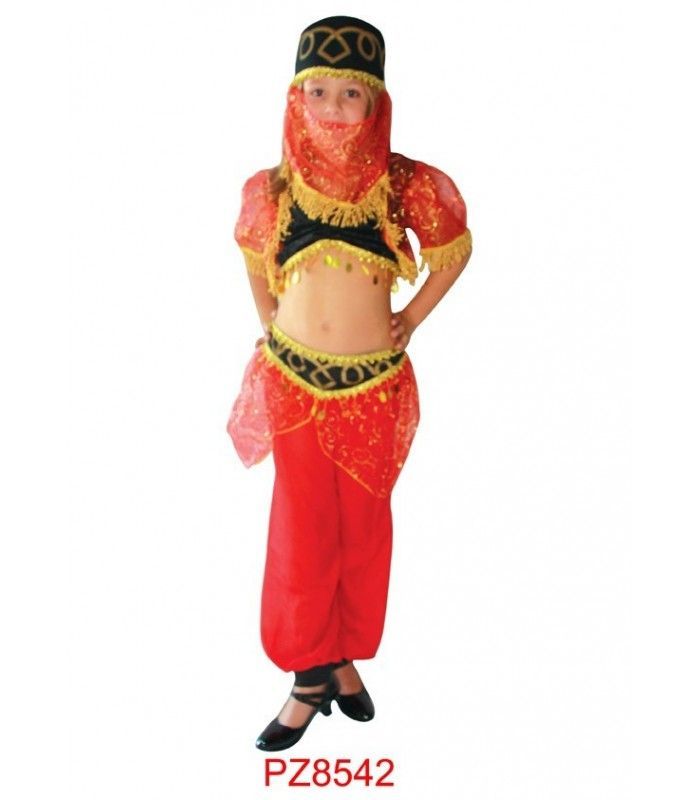Prefacio Humorístico Animado Disfraz Bailarina Árabe - Niña - Carnavalife