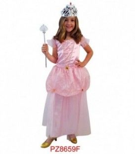 DISFRACES PRINCESA ROSA NIÑOS PZ8659F