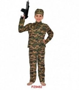 DISFRACES SOLDADO TIERRA NIÑOS PZ9482