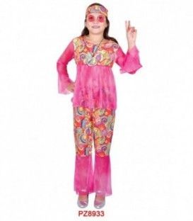 DISFRAZ HIPPIE CHICA PZ8933
