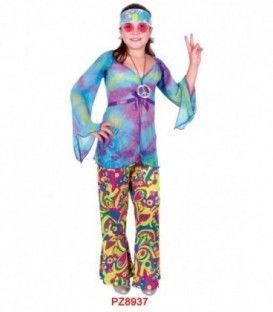DISFRAZ HIPPIE LILA NINA PZ8937