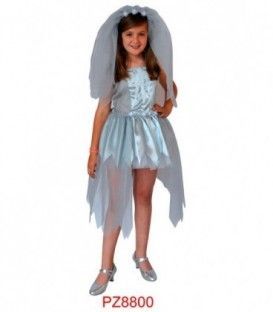 DISFRAZ NOVIA CADAVER INFANTIL PZ8800