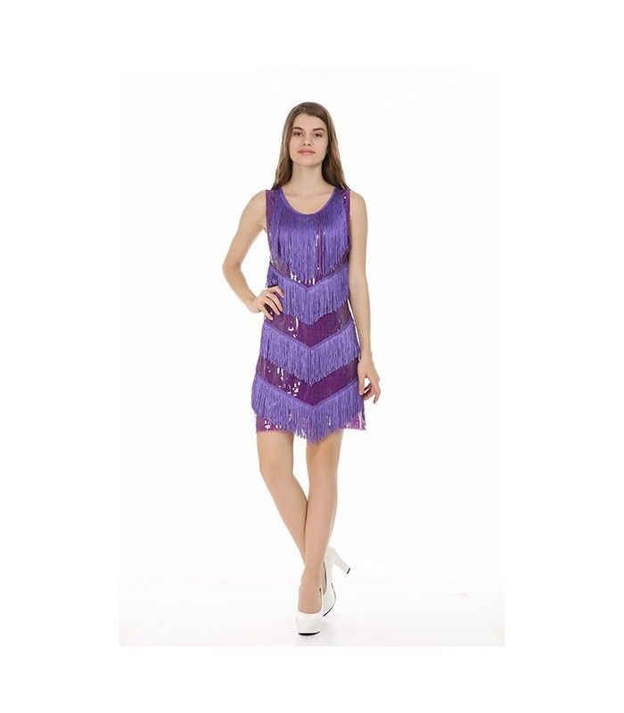 Vestido Flecos Charleston ( Rojo/Negro) - Carnavalife Vestido Flecos Charleston ( Rojo/Negro) - Carnavalife
