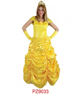 DISFRAZ PRINCESA AMARILLO PZ9032