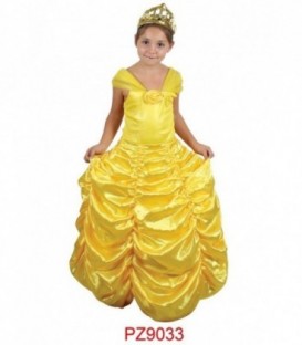 DISFRAZ PRINCESA AMARILLO PZ9033