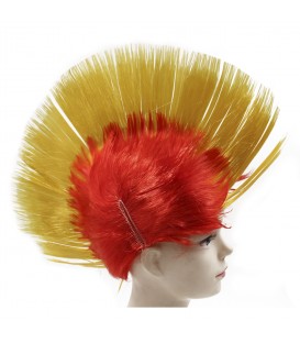 PELUCA COLOR ROJO AMARILLO