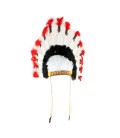 Tocado Indio (Rojo Y Blanco)