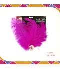Pinza Pluma Fucsia