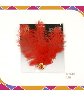 Pinza Pluma Rojo