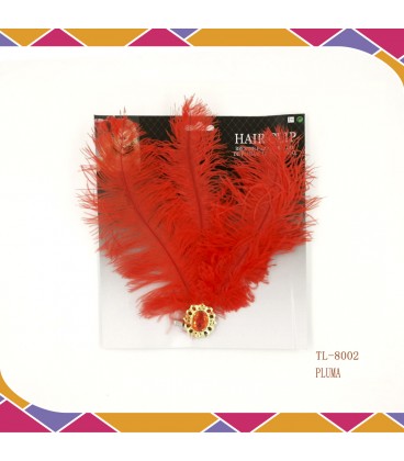 Pinza Pluma Rojo