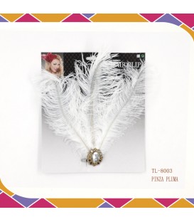 Pinza Pluma Blanca