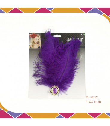 Pinza Pluma Morado