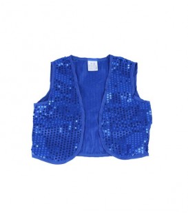 Chaleco Lentejuelas Negro Infantil