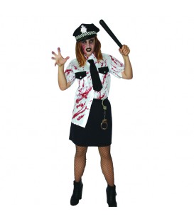 Disfraz Policía Mujer Zombie - Carnavalife