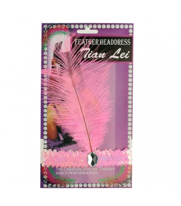 Cinta Pelo Charleston lentejuela con Pluma