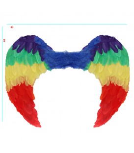 Alas de Pluma Multicolor 80*60cm
