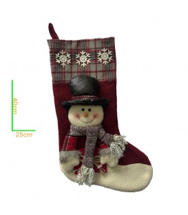 Bota Navidad Nieve con Figura 3d