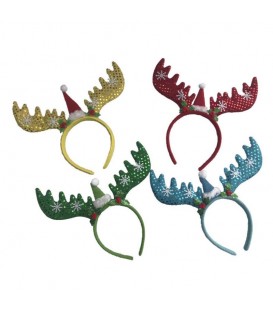 Diadema Navidad Reno de Colores