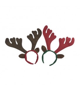 Diadema Navidad Reno Rojo
